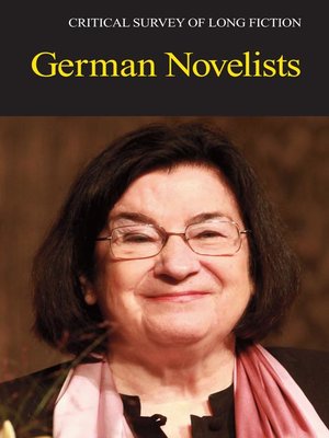 cover image of Critical Survey of Long Fiction: German Novelists